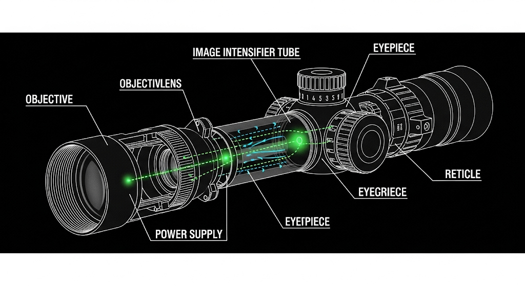 Night vision riffelkikkert