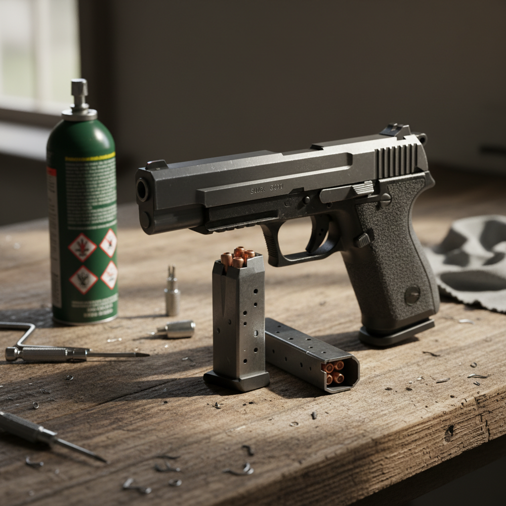 Softgun Pistol med Gas: Find den Rette Model og Udstyr i 2026