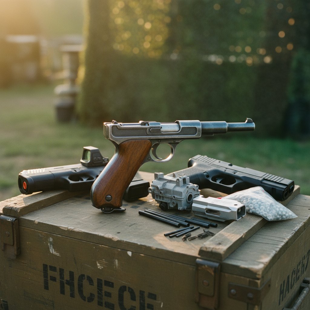 Historiske og Moderne Sidevåben: Alternativer til Luger P08 Airsoft Pistol